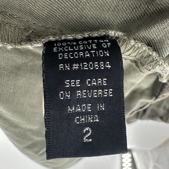 Torrid Jacket Womens 2X Green Camouflage Utility Anorak Rhinestone Bling Y2K - Picture 15 of 15